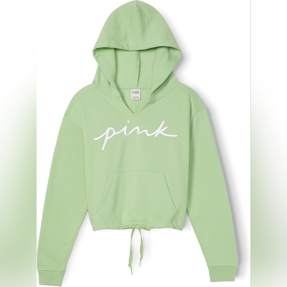 Rare PINK crop Hoodie Size S